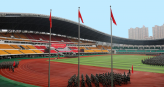 体育馆军训风采.png